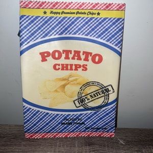 ZARA potato chip bag clutch